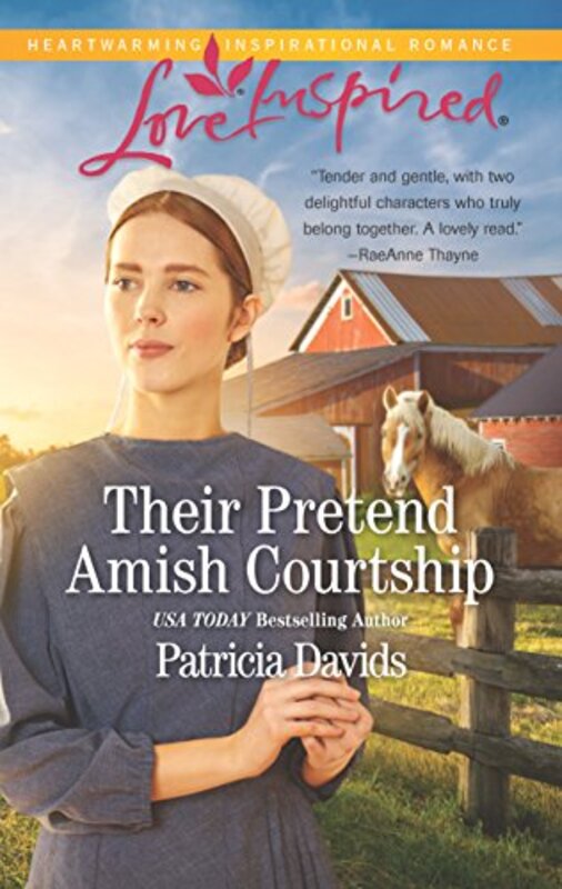 Book cover for "Their Pretend Amish Courtship" by Patricia Davids