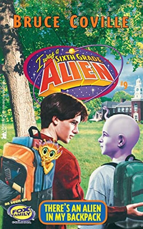 Book cover for "There's An Alien In My Backpack" by Bruce Coville