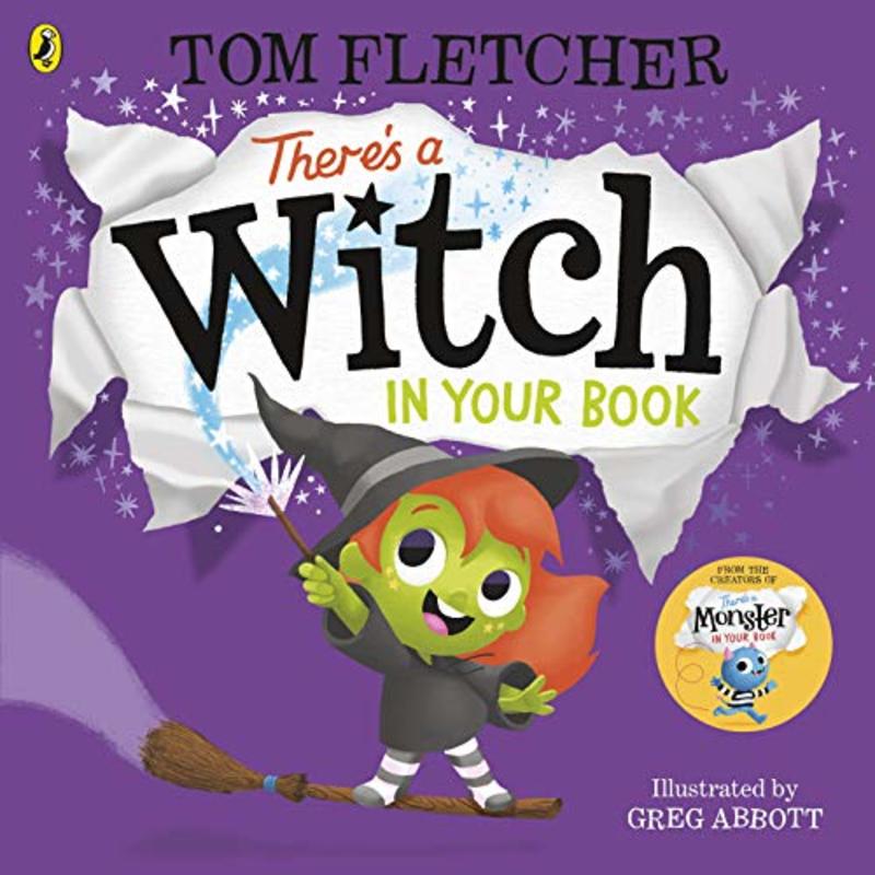 Book cover for "There's a Witch in Your Book" by Tom Fletcher