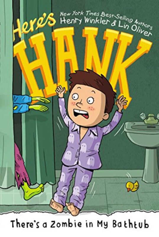 Book cover for "There's a Zombie in My Bathtub" by Henry Winkler