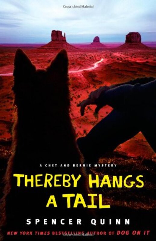 Book cover for "Thereby Hangs a Tail" by Spencer Quinn