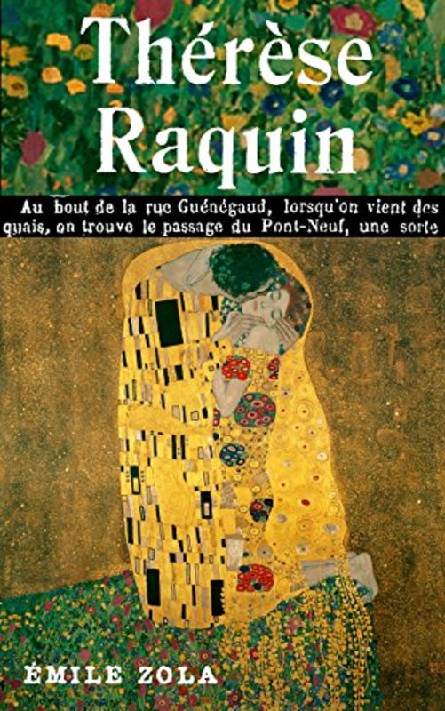 Book cover for "Therese Raquin" by Émile Zola