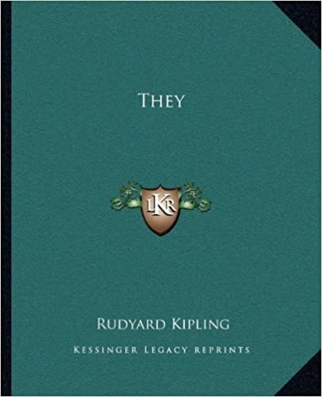 Book cover for "They" by Rudyard Kipling