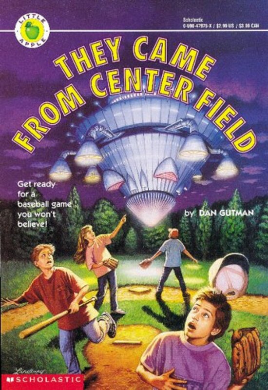 Book cover for "They Came From Center Field" by Dan Gutman