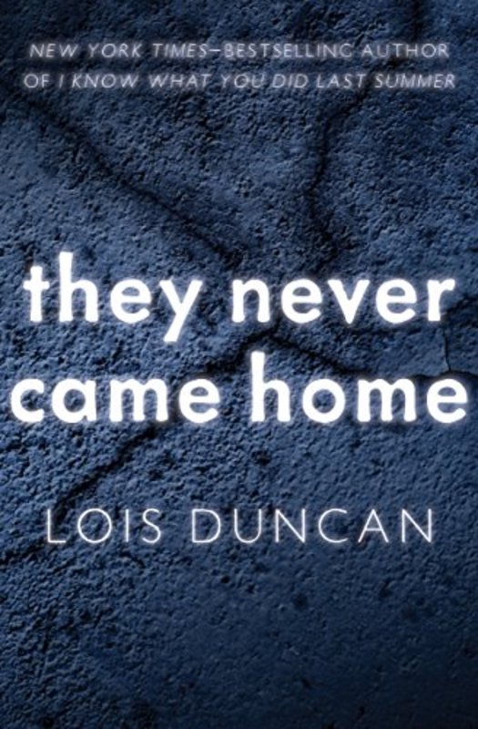 Book cover for "They Never Came Home" by Lois Duncan
