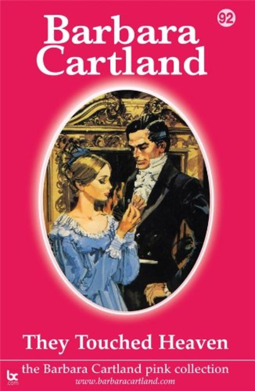 Book cover for "They Touched Heaven" by Barbara Cartland