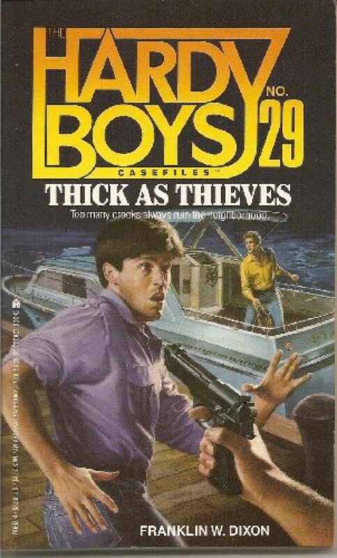 Book cover for "Thick as Thieves" by Franklin W Dixon