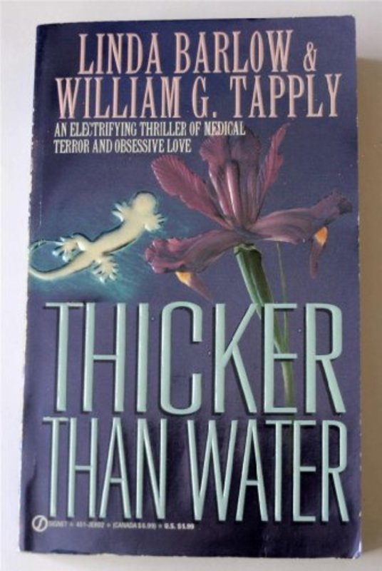 Book cover for "Thicker Than Water" by William G Tapply