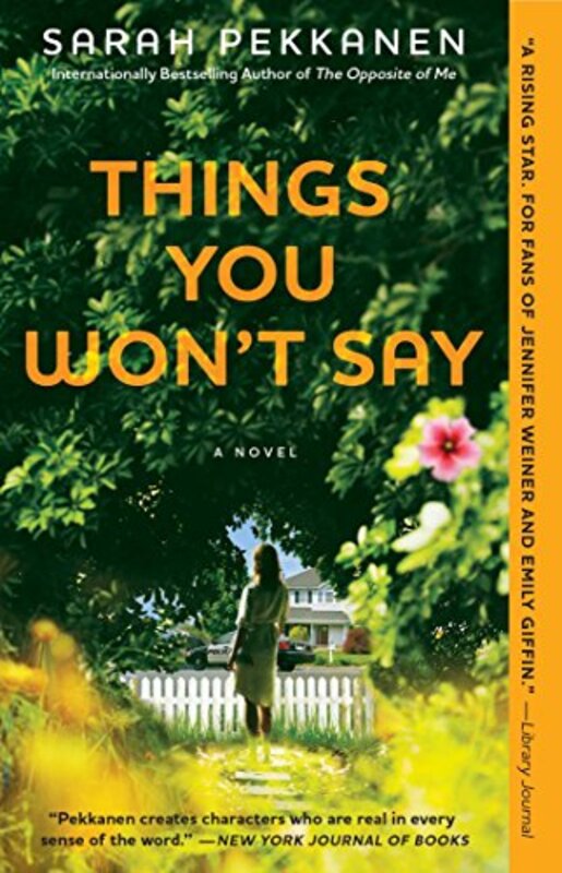 Book cover for "Things You Won't Say" by Sarah Pekkanen