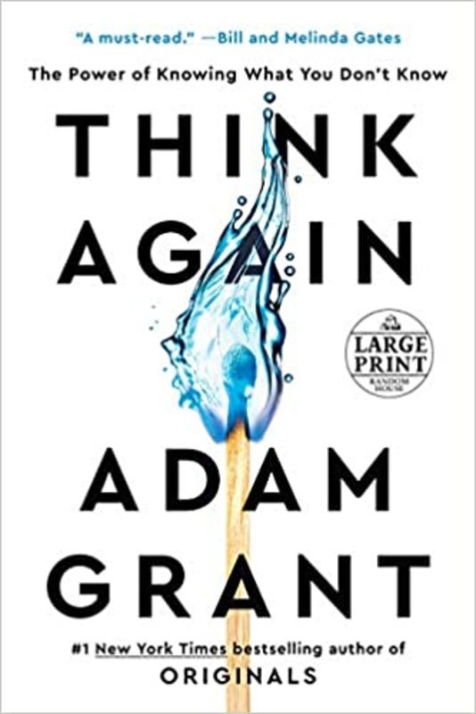 Book cover for "Think Again" by Adam Grant