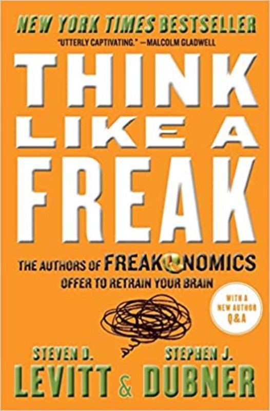 Book cover for "Think Like a Freak"