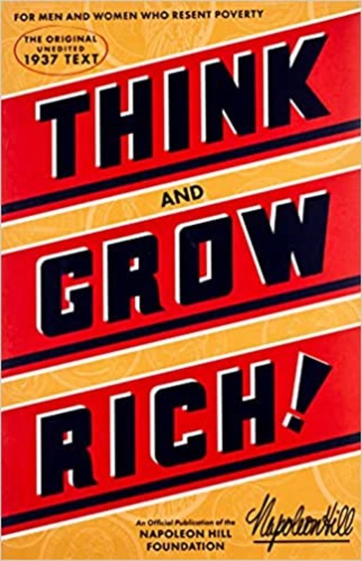 Book cover for "Think and Grow Rich" by Napoleon Hill