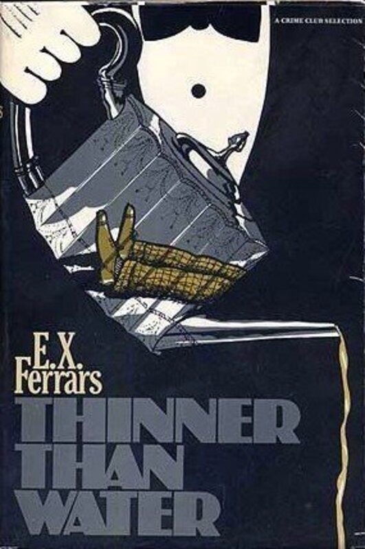 Book cover for "Thinner Than Water" by Elizabeth EX Ferrars