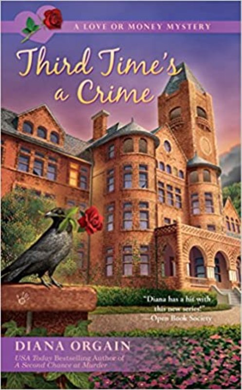 Book cover for "Third Time's a Crime" by Diana Orgain