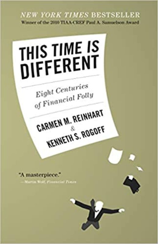 Book cover for "This Time Is Different" by Carmen M. Reinhart
