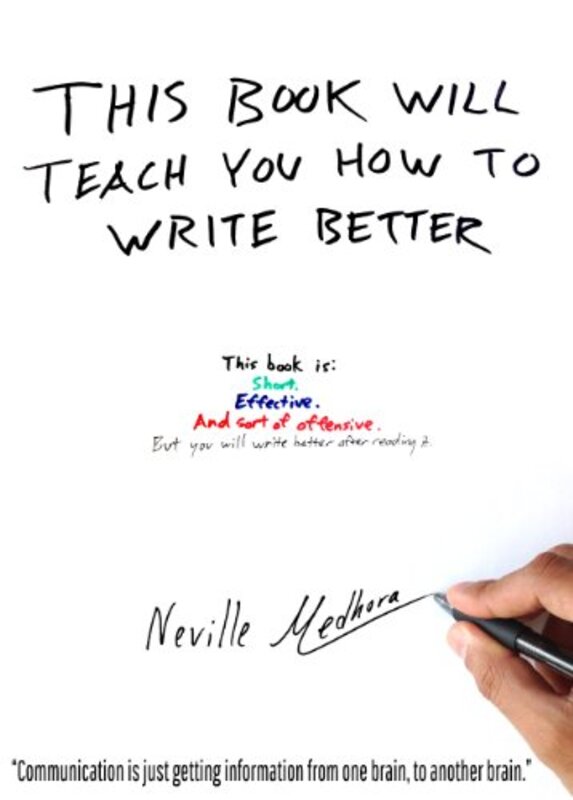 Book cover for "This book will teach you how to write better"