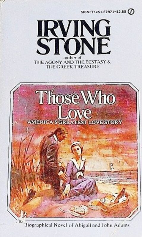 Book cover for "Those Who Love" by Irving Stone