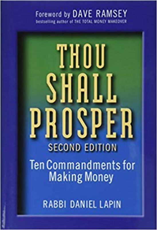 Book cover for "Thou Shall Prosper" by Rabbi Daniel Lapin