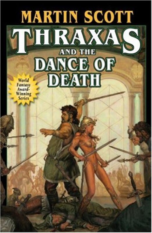 Book cover for "Thraxas and the Dance of Death" by Martin Scott