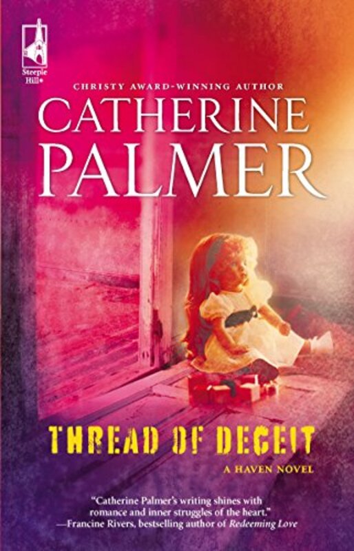 Book cover for "Thread of Deceit" by Catherine Palmer