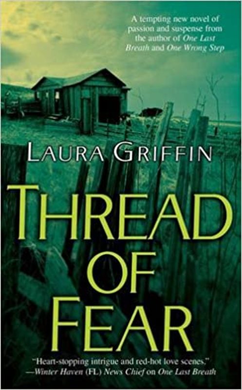 Book cover for "Thread of Fear" by Laura Griffin