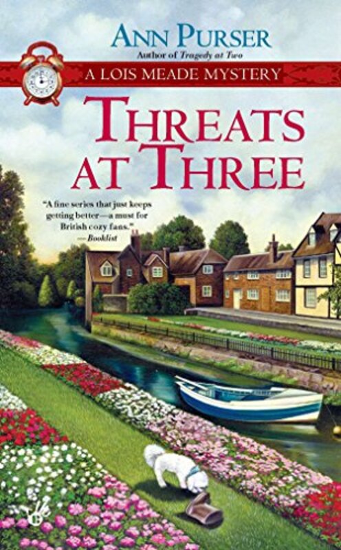 Book cover for "Threats at Three" by Ann Purser