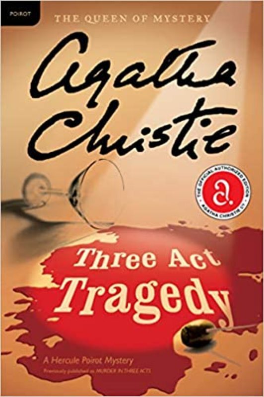 Book cover for "Three Act Tragedy" by Agatha Christie