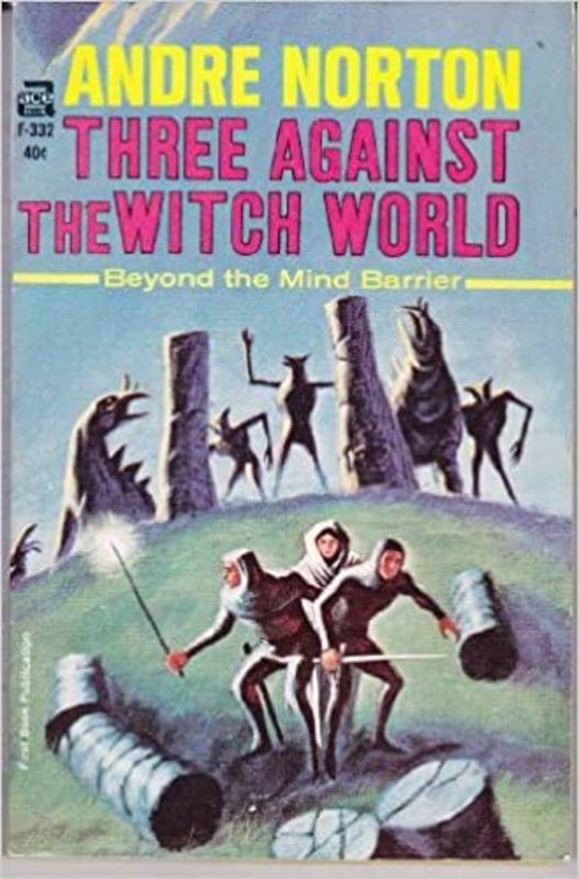 Book cover for "Three Against the Witch World" by Andre Norton