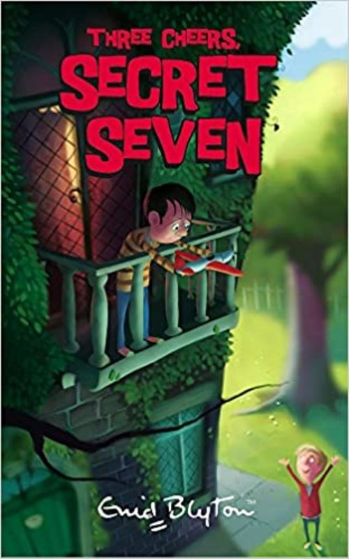 Book cover for "Three Cheers, Secret Seven" by Enid Blyton