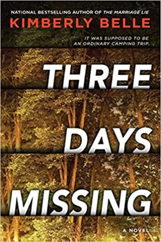 Book cover for "Three Days Missing" by Kimberly Belle