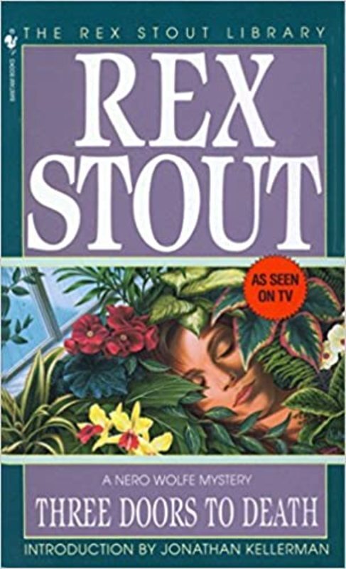 Book cover for "Three Doors to Death" by Rex Stout