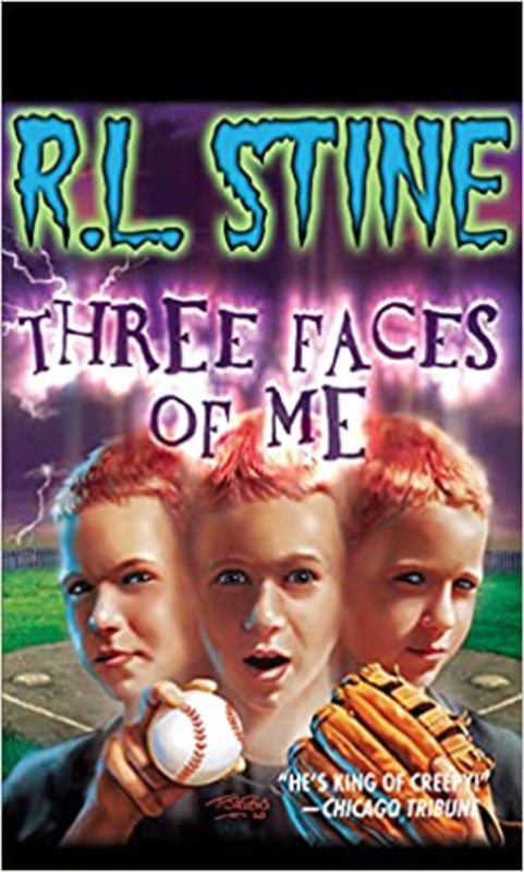 Book cover for "Three Faces of Me" by R.L. Stine