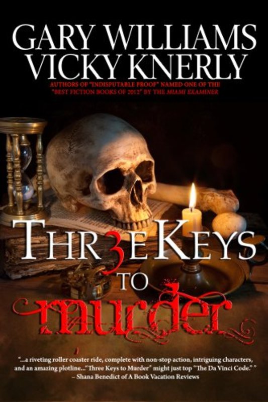 Book cover for "Three Keys to Murder" by Vicky Knerly