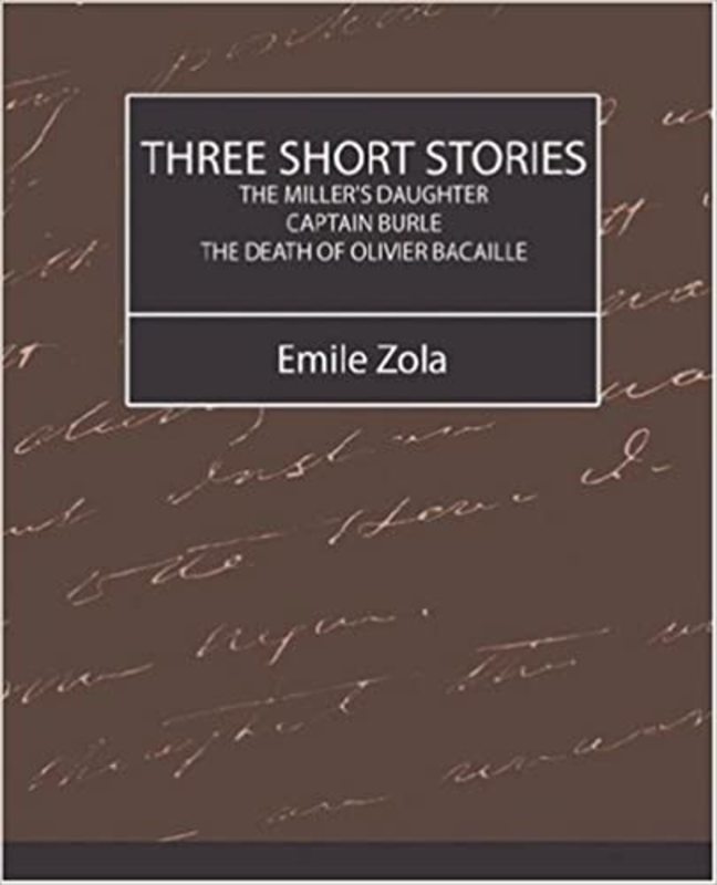 Book cover for "Three Short Stories" by Émile Zola