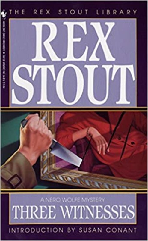 Book cover for "Three Witnesses" by Rex Stout