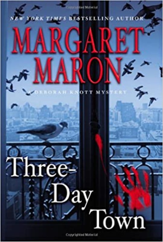 Book cover for "Three-Day Town" by Margaret Maron