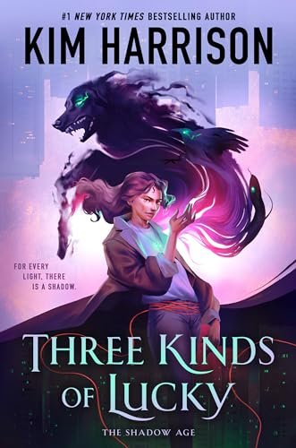 Book cover for "Three Kinds of Lucky" by Kim Harrison