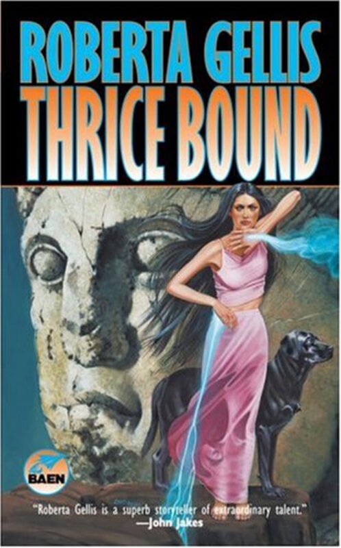 Book cover for "Thrice Bound" by Roberta Gellis