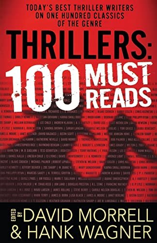 Book cover for "Thrillers: 100 Must Reads" by David Morrell