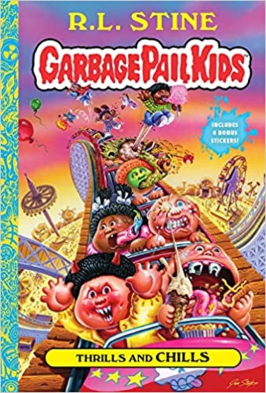 Book cover for "Thrills and Chills" by R.L. Stine
