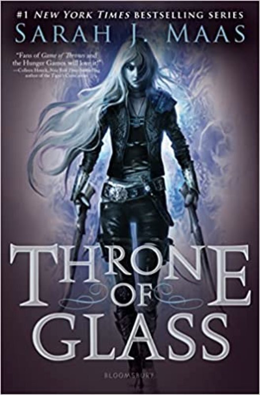 Book cover for "Throne of Glass" by Sarah J. Maas