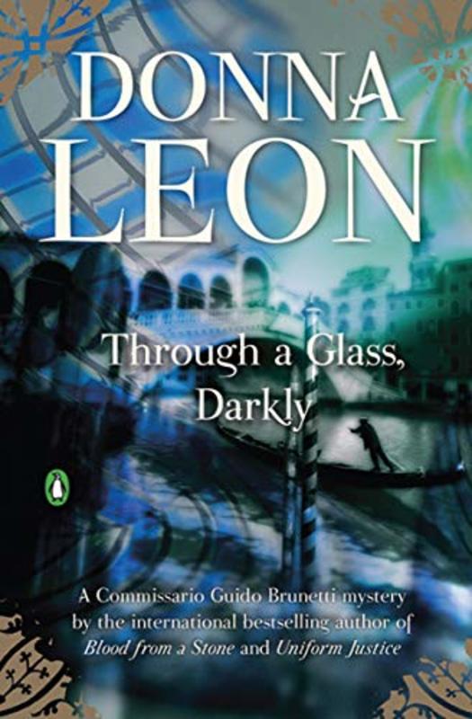 Book cover for "Through a Glass, Darkly" by Donna Leon