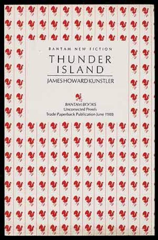 Book cover for "Thunder Island" by James Howard Kunstler