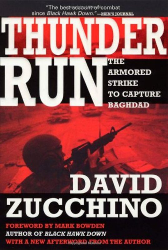 Book cover for "Thunder Run" by David Zucchino