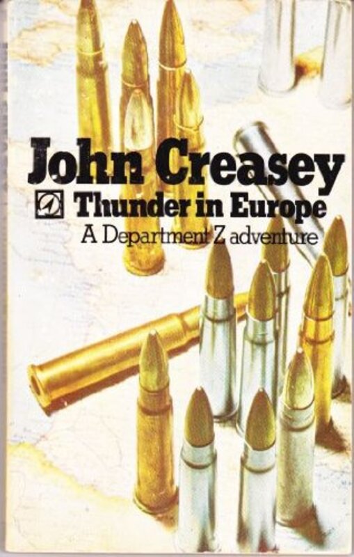 Book cover for "Thunder in Europe" by John Creasey