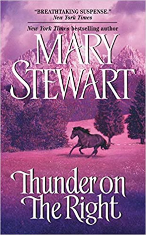 Book cover for "Thunder on the Right" by Mary Stewart