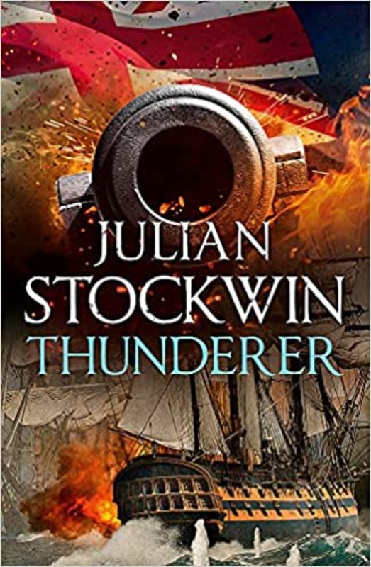 Book cover for "Thunderer" by Julian Stockwin