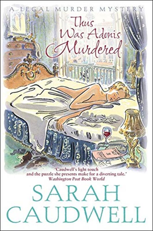 Book cover for "Thus Was Adonis Murdered" by Sarah Caudwell