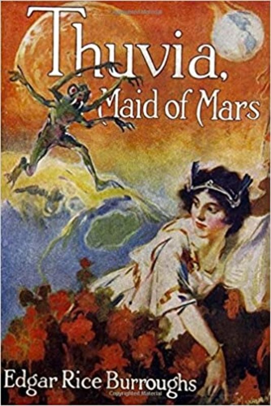 Book cover for "Thuvia, Maid of Mars" by Edgar Rice Burroughs