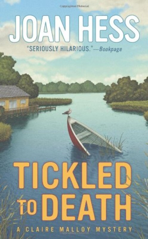 Book cover for "Tickled to Death" by Joan Hess